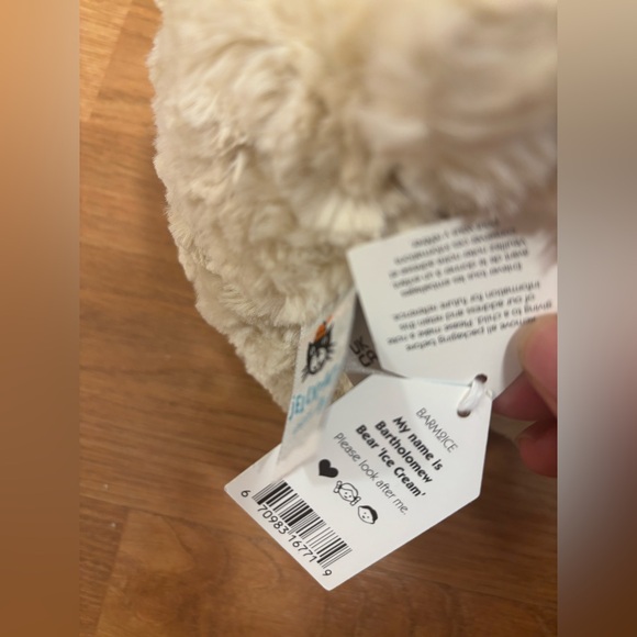 Jellycat FAO  Bartholomew Bear “Ice Cream” NY Limited 2025 Medium - Picture 4 of 8